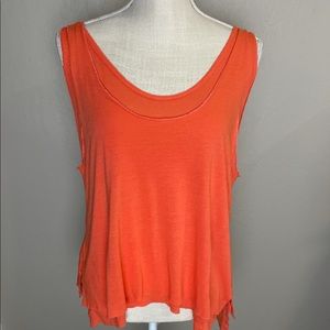 NWT FREE PEOPLE Karmen Layered, Coral Tank Top S.